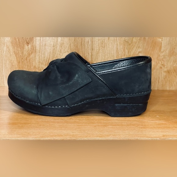 Dansko Pro Bow Black Nubuck Clog Slide Slip On Shoes Women’s EU 41 US 10.5-11. - Picture 5 of 9